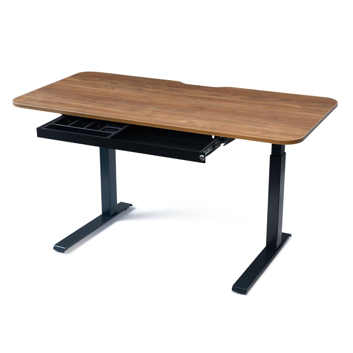 PERFECT POSTURE Under Desk Storage Drawer with Lock — Slim Pen & Pencil Drawer for Regular & Sit-Stand Standing Desks, Black (33” x 9.4”)