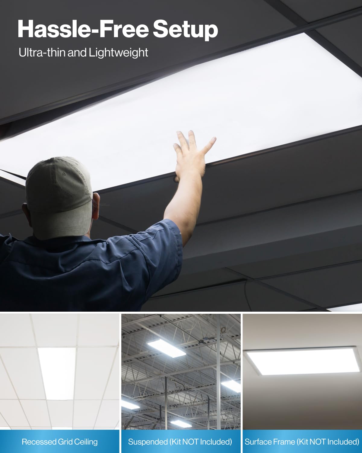 Sunco 24 Pack 2x4 LED Flat Panel Light Drop Ceiling Office Fixture, 7700 LM, Selectable Features, 40W/50W/60W, 4000K/5000K/6000K, Dimmable (0-10V), Dustproof ETL