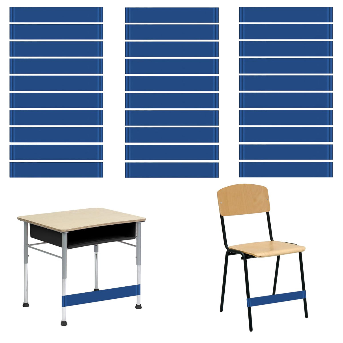30 Pack Chair Bands for Kids with Fidgety Feet, ADHD Tools for Kids, Flexible Alternative Seating Bands for School Classroom Desk & Chair, Fidget Bands for Kids with ADHD ADD Autism & Sensory needs