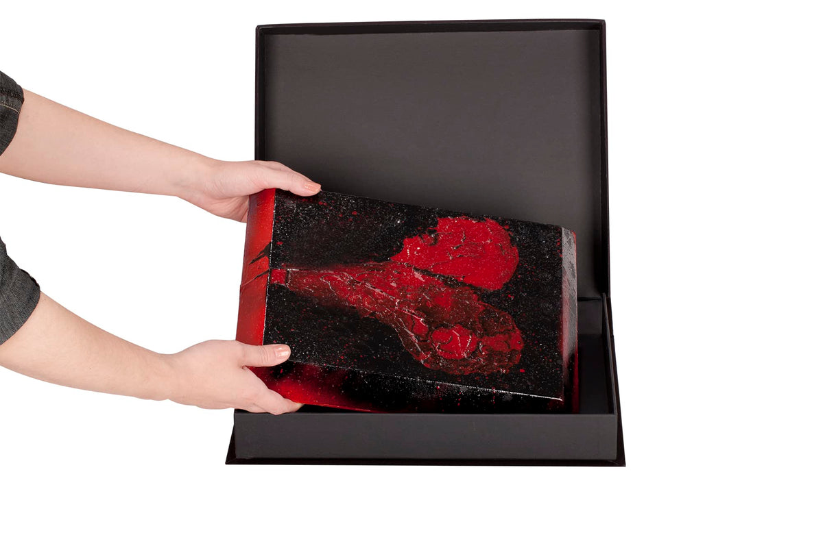 HG Art Concepts Eternity Archival Clamshell Photo Storage Box, Black - 8.5"x11" - For Storing Artwork, Photos & Documents, Deluxe Acid-Free, Sturdy & Lined With Archive-Quality Paper