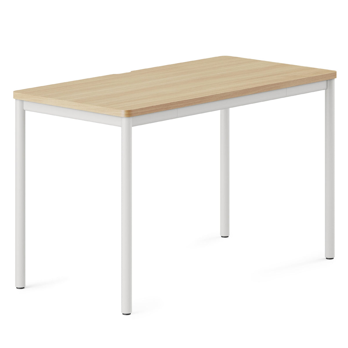 Branch Daily Desk - Functional at Home Office Desk with Effortless Assembly, Timeless Design, Rounded Corners, and Built-in Cable Notch - 36” W x 28.5” H x 24” D - Woodgrain Work Table