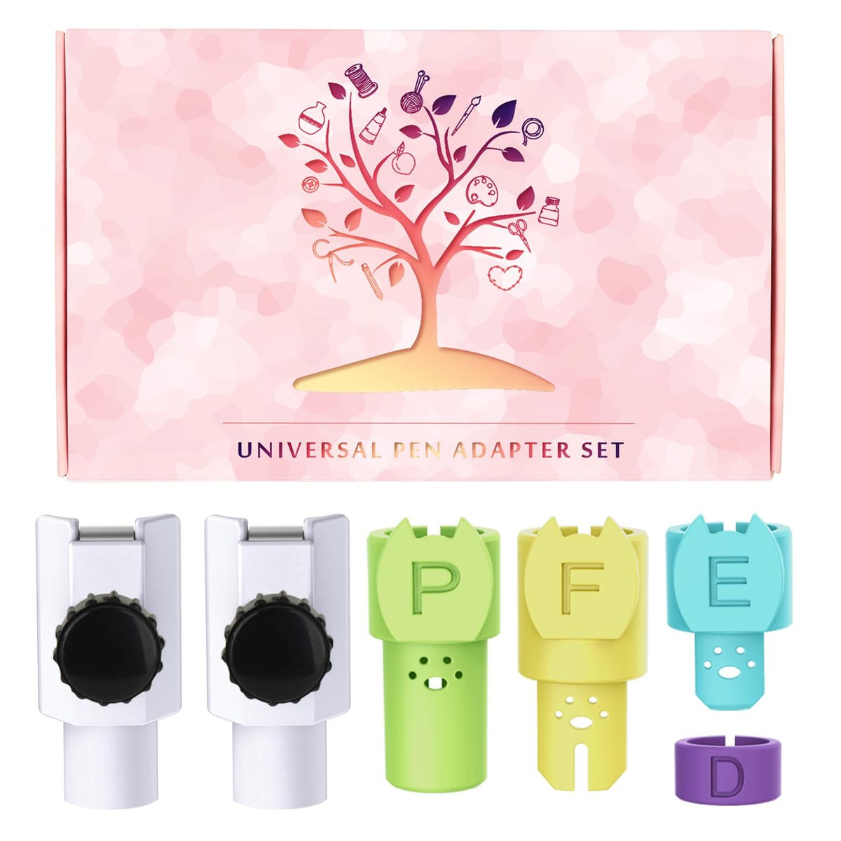 CRAVERLAND Universal Pen Adapter Set for Joy and Joy Xtra,Compatible with Sharpie,Crayola,Sakura,Stabilo and More Hard-Tip Pens Less Than 0.47 Inches