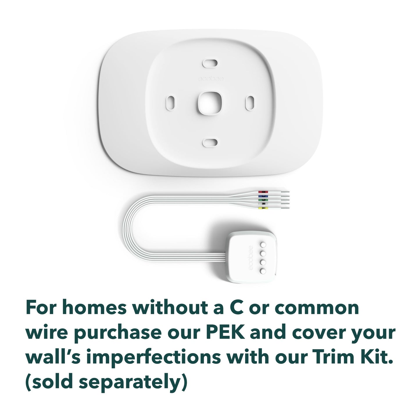 ecobee Smart Thermostat Essential - Energy Star Certified programmable Wi-Fi Thermostat - Works with Siri, Alexa, and Google Assistant
