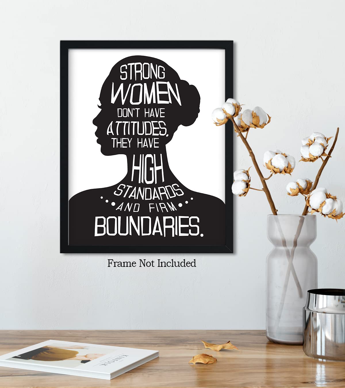Govivo Inspirational Wall Art - 8x10 Unframed Print - Motivational Quote Decor for Women - Home Office Wall Decor - Encouragement Gift for Her (Print Only)