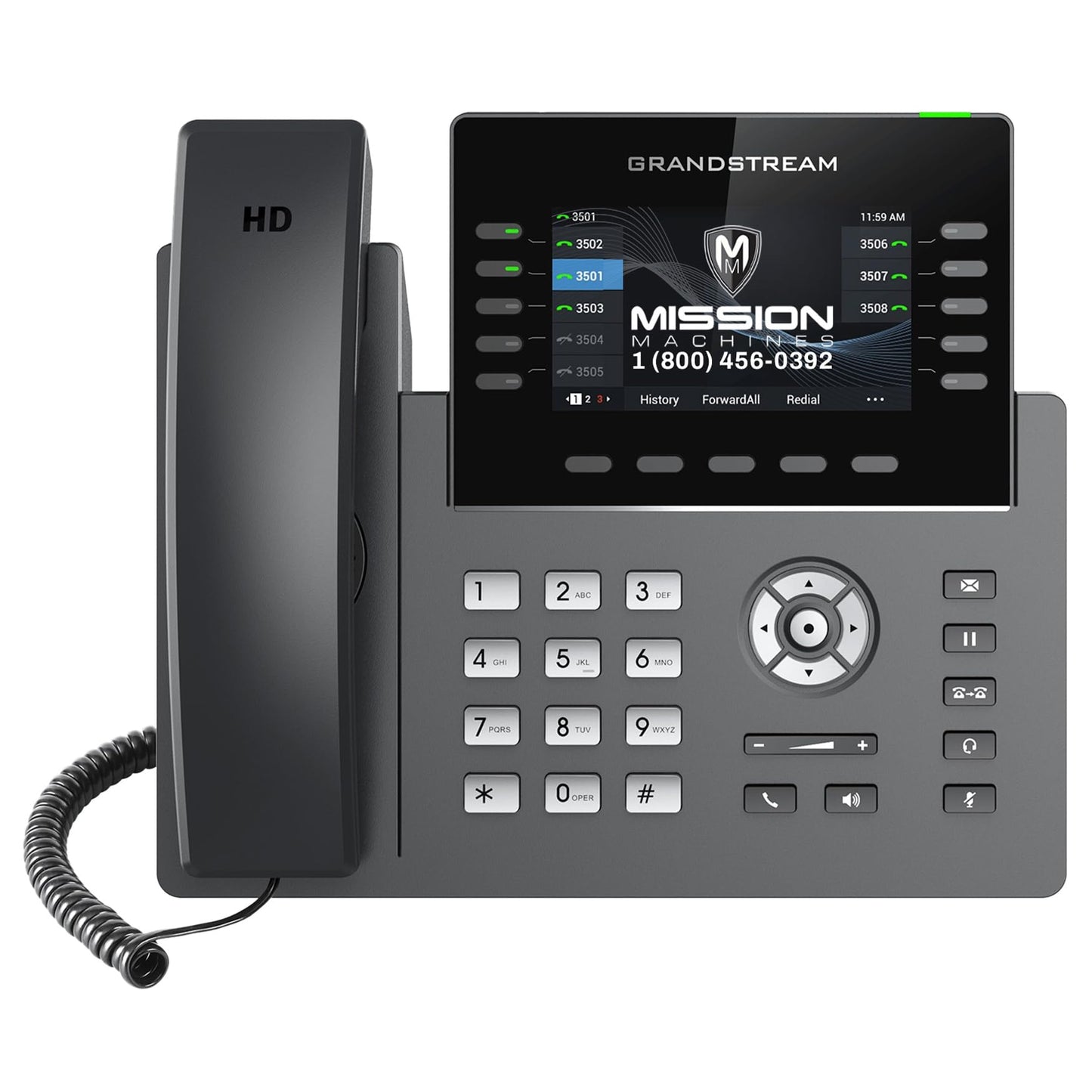 Business Phone System 'Mission Machines' G400C: Includes Grandstream GRP2615 Phones + 'Mission Machines' Cloud Server + Free 3-Months of 'Mission Machines' Cloud Phone Service (4 Phone Bundle)