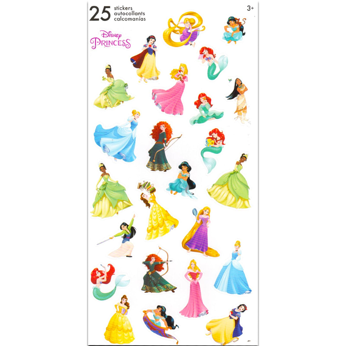 Disney Princess Backpack for Girls Set - Bundle with Deluxe 16" Princess School Bag, Water Bottle, and More Princess School Supplies for Kids