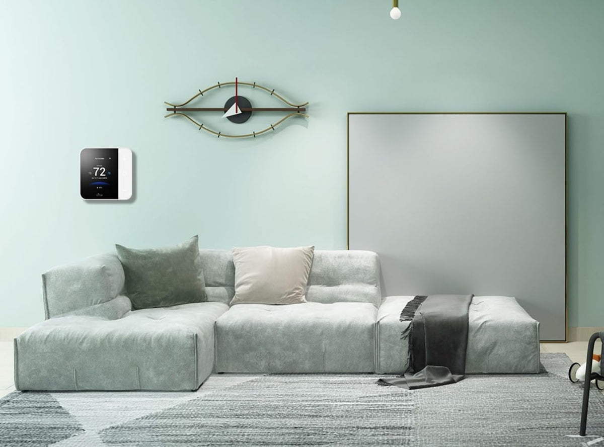 Vine Thermostat for Home with Touchscreen Color Display, WiFi Smart Thermostat Compatible with Alexa and Google Assistant, 7day/8period Programmable, Energy Saving, C-Wire Required, Screen Size 2.8"
