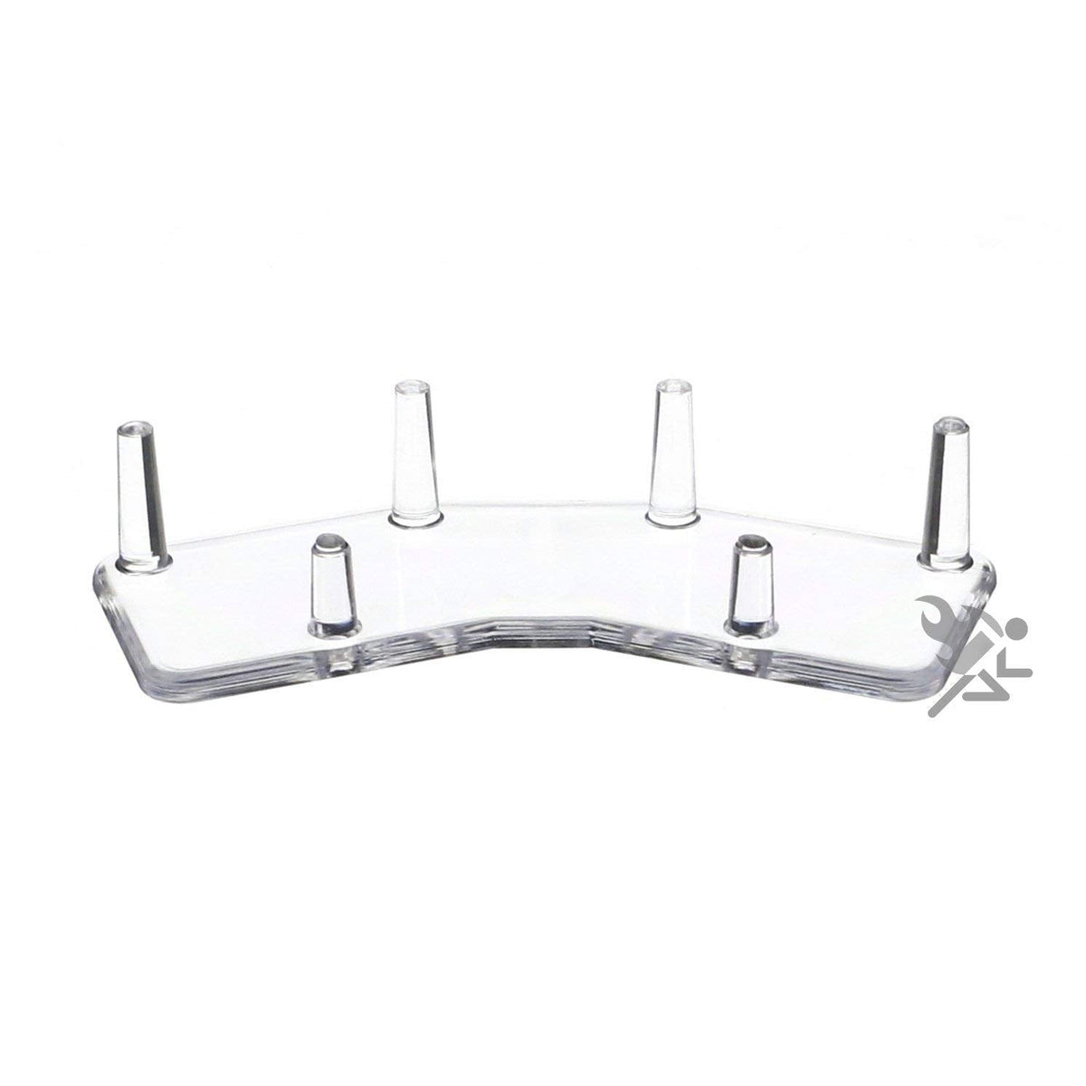 OnFireGuy 4.5" Paired 3-Peg Display Stand for Minerals Fossils and Geode Specimens, Qty: 1