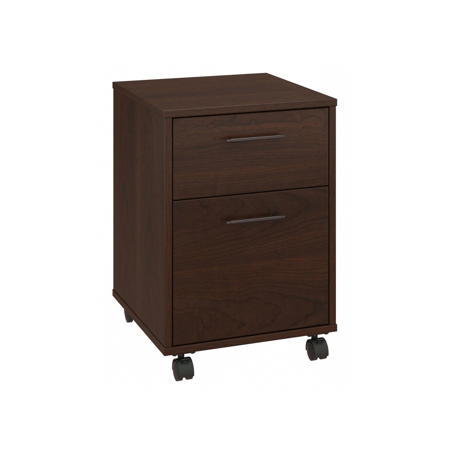 Bush Home Key West 2 Drawer Mobile File Cabinet in Bing Cherry