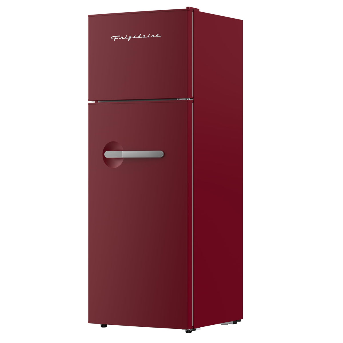 Frigidaire Retro Apartment Size Refrigerator with Top Freezer - 2 Door Fridge with 7.5 Cu Ft of Storage Capacity, Adjustable Spill-Proof Shelves, Door & Crisper Bins, Merlot