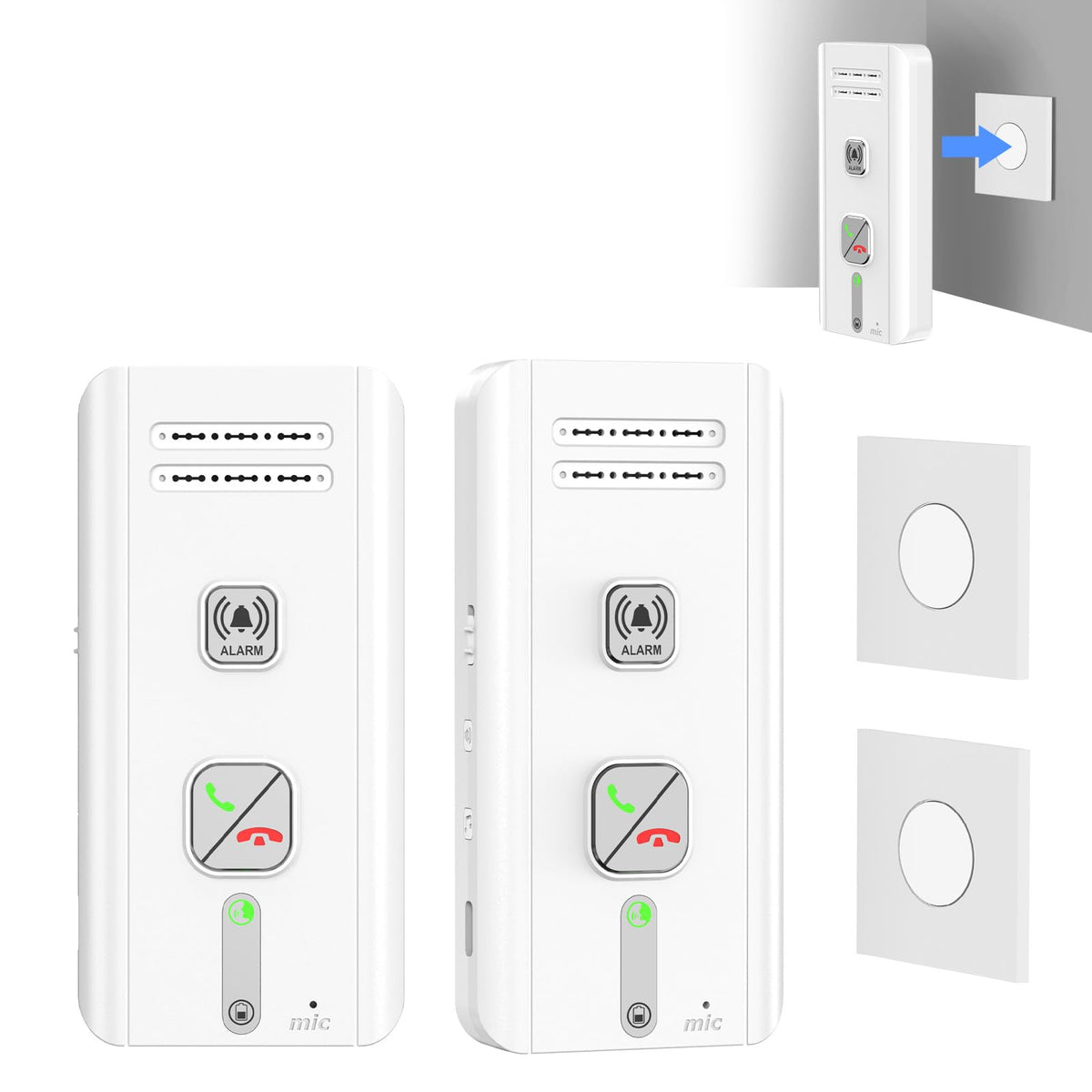 2 Way Intercoms Wireless for Home Office,2026 Upgraded Magnetic Adsorption Long Range Intercom System,Portable Room to Room 30 Days Long Standby Time 5 Level Volume Adjustment, Expand to 5 Intercoms