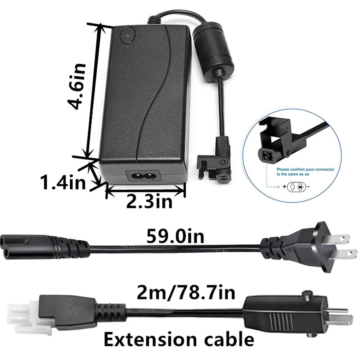 solsinsy 29V AC/DC Adapter for VIVO DESK-KIT-1B6B DESK-KIT-1B7B-36 Electric 60x24 inch/71x36 inch Standing Desk Workstation Home Office Desk Switching Power Supply Cord Charger Cable PSU