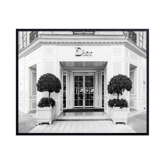 Glam Wall Decor Photo of Christian Dior Store - High Fashion Design Wall Art Picture - Designer Decor - Glamour Art Gift for Women - Designer Fashion Luxury Couture Home Decoration Poster 8x10
