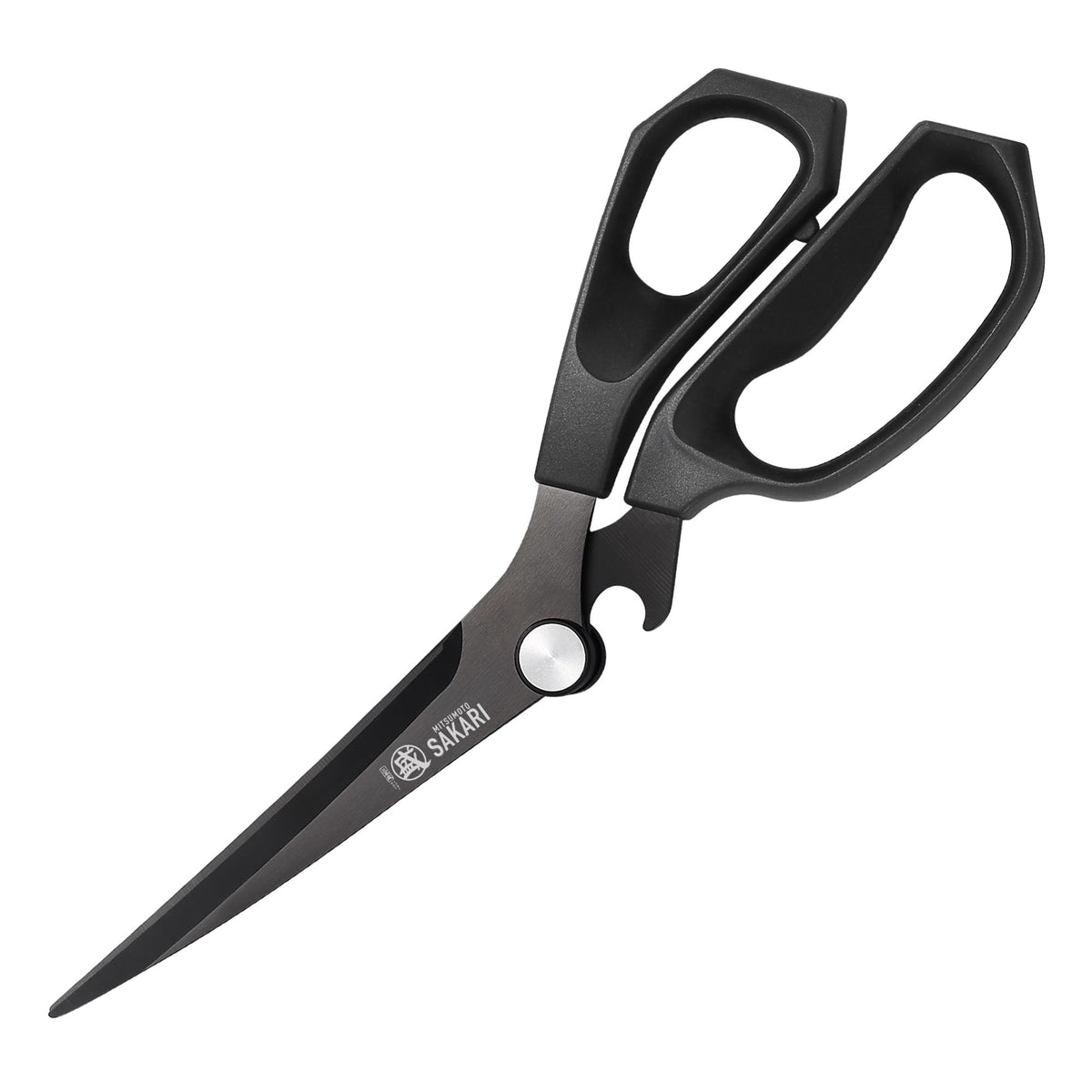 MITSUMOTO SAKARI Japanese Kitchen Shears, Cooking Scissors Titanium Plated for Meat Vegetable Herb