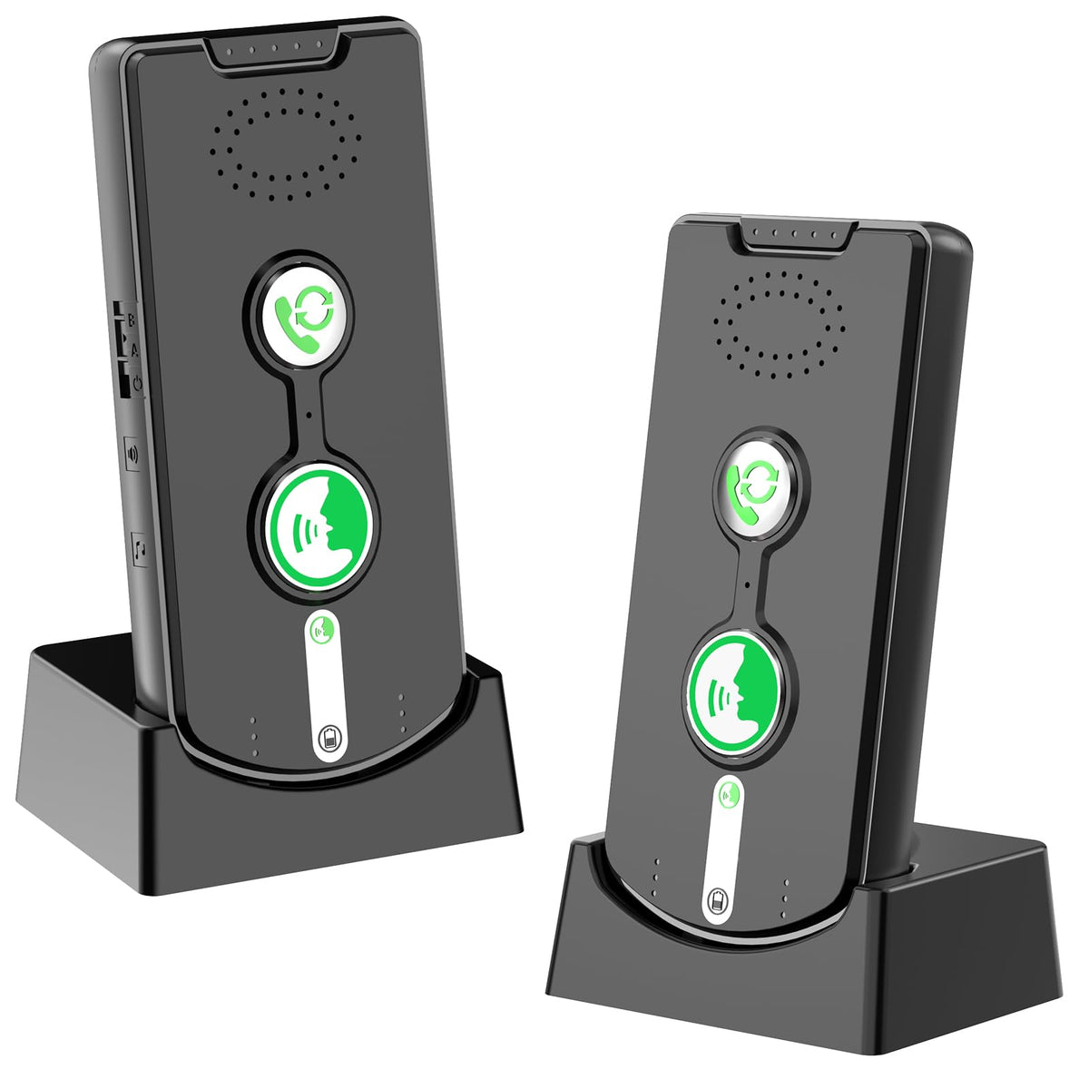2 Way Wireless Intercom System for Home, 1/2 Mile, Full Duplex 2-Way Radio Hands Free, Rechargeable, 120H Standby,Volume Control - Room to Room, Elderly Care, Indoor Outdoor,Use for Business, Offices