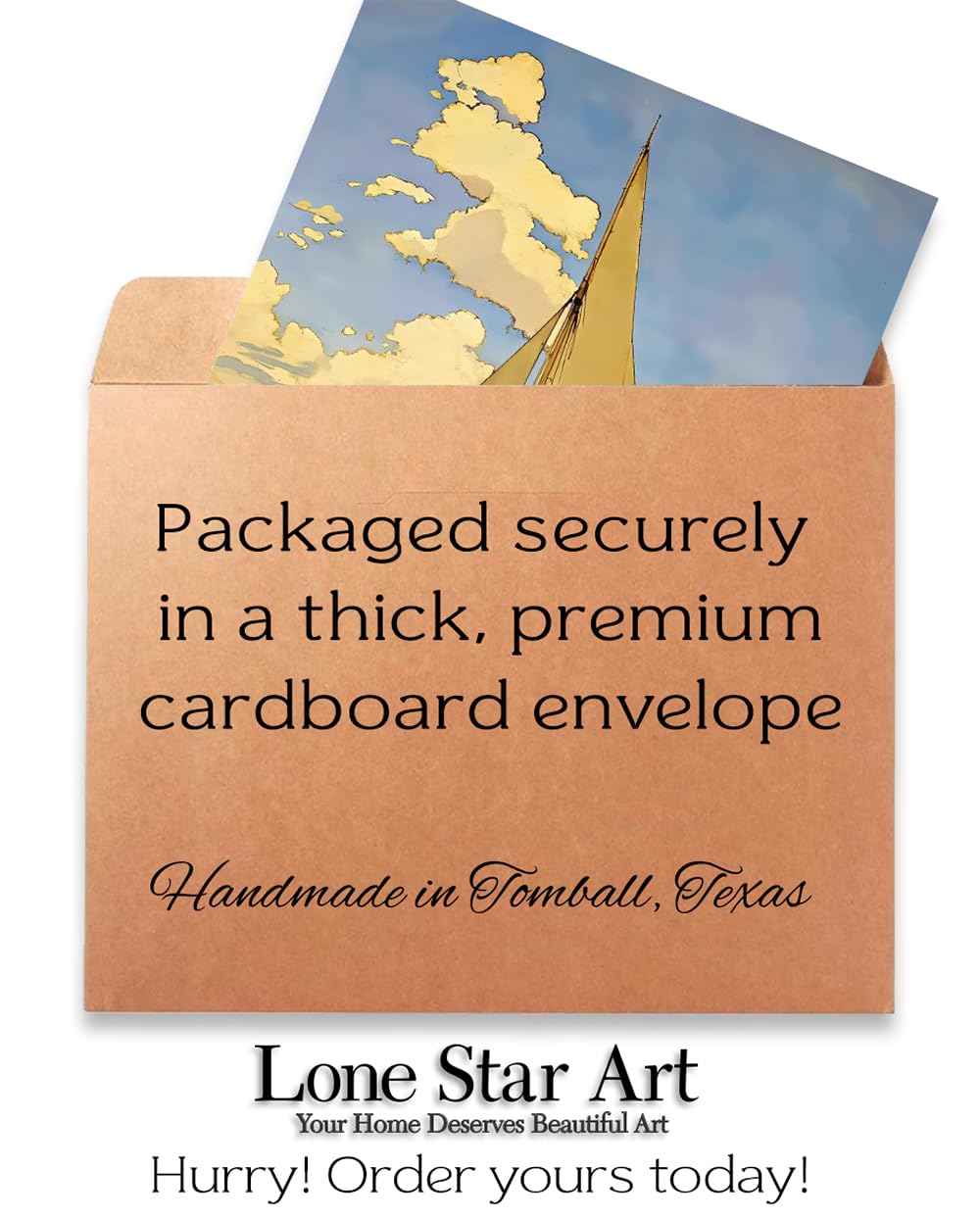 Sailing at Sunset Painting - 11x14 Unframed Poster - Seascape Art for Beach House, Vacation Home, and Nautical Decor - For Yacht Clubs, Sailing Enthusiasts, Man Cave, Home Office, and Living Room