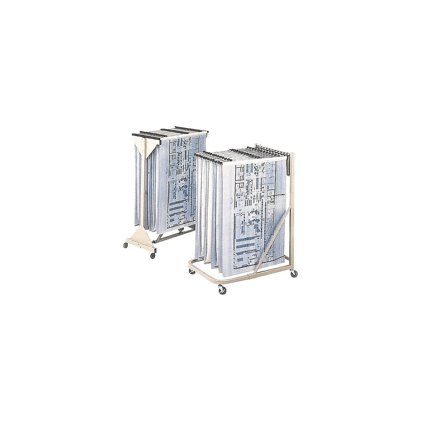 Safco 5026 Mobile Stand, Store Large Documents, Plans, Blueprints, CAD Drawings and More, 4 Rolling Caster Wheels, Tropic Sand