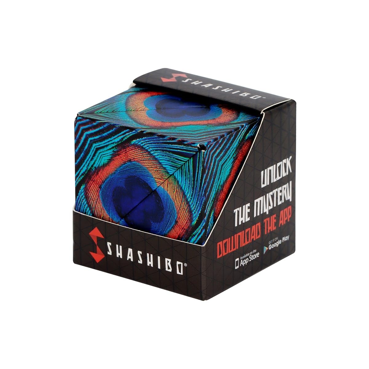 Shashibo Shape Shifting Box - Award-Winning STEM Fidget Toy with Ultra Strong Magnets - Puzzle Cube Transforms Into 100+ Shapes, Perfect Sensory Gift for Kids, Teens, and Adults (Wings)