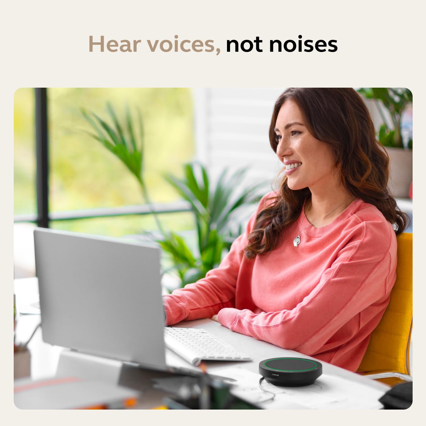 Jabra Speak2 75 (2025 Edition) Wireless Bluetooth Speakerphone - 4 Noise-Cancelling Mics, 65mm Speakers - New Linking Feature - USB-A & USB-C - Works with Zoom and Google Meet - Dark Grey