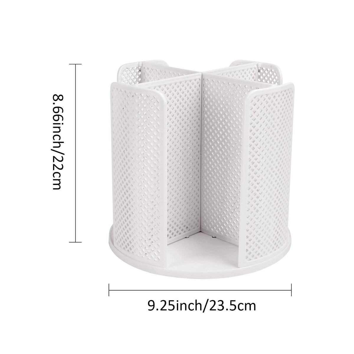 Honlibey Cup and Lid Organizer Cup Dispenser Coffee Cup Organizer Paper Cup Holder Rotating for Bathroom, Restaurant, Break Room, Coffee Station, Bar, Buffet, Kitchen Cabinet, Countertop,4 Compartment