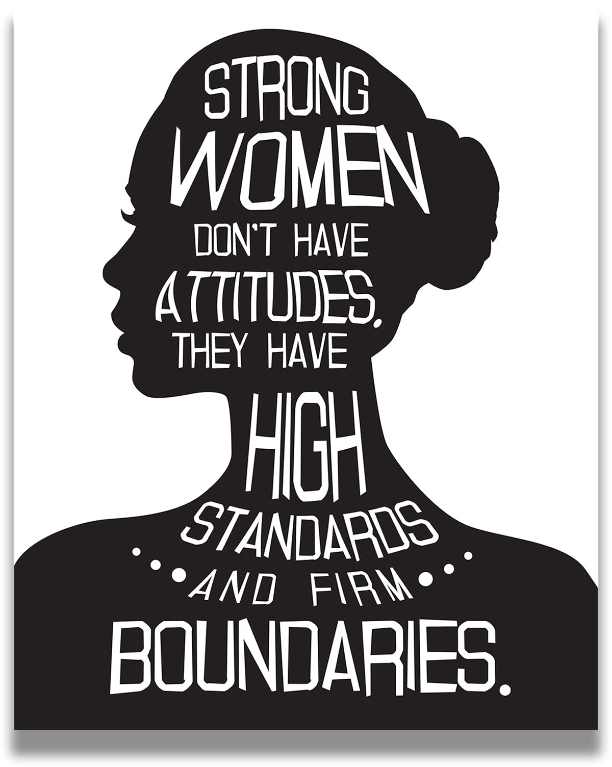 Govivo Inspirational Wall Art - 8x10 Unframed Print - Motivational Quote Decor for Women - Home Office Wall Decor - Encouragement Gift for Her (Print Only)