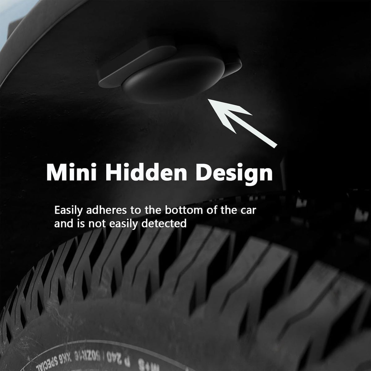 ZITTZ Tracker Device for Vehicles,GPS Car Tracker,No Monthly Fee Car Locator Tracker Work with Apple Find My(iOS Only),Mini Hidden Car Tracker with Magnetic Case - (Black,1PCS)