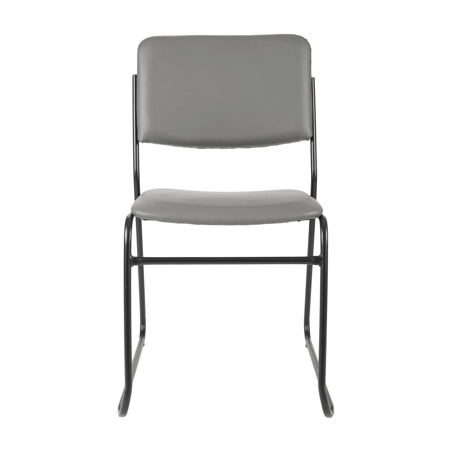 Flash Furniture Hercules Series High Density Vinyl Stacking Chairs for Waiting Rooms and Offices, Lobby Chairs with Padded Seats and Frames, Set of 5, Gray