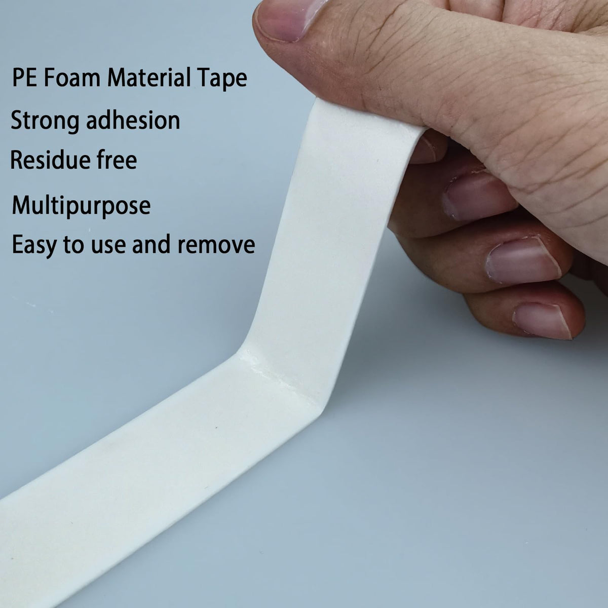 3M Double Sided Tape 1in x 16.5ft, Mounting Tape Heavy Duty, Removeable PE Foam Tape Strips, Strong Adhesive Tape Waterproof Free Damage for Paint Wall Picture Hanging Poster
