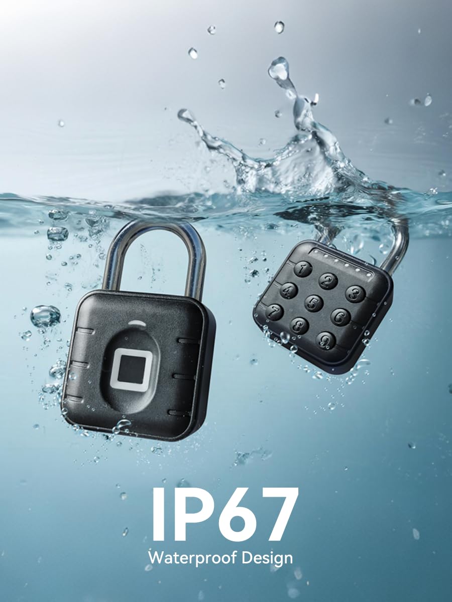 NexusLab Combination Lock for Locker, Locker Lock & Gym Lock with TUYA App: IP67 Rated, Corrosion-Resistant Zinc Alloy, Anti-Corrosion, for Gym/School/Travel, Privacy Safe, Supports (Tuya APP Contrl)