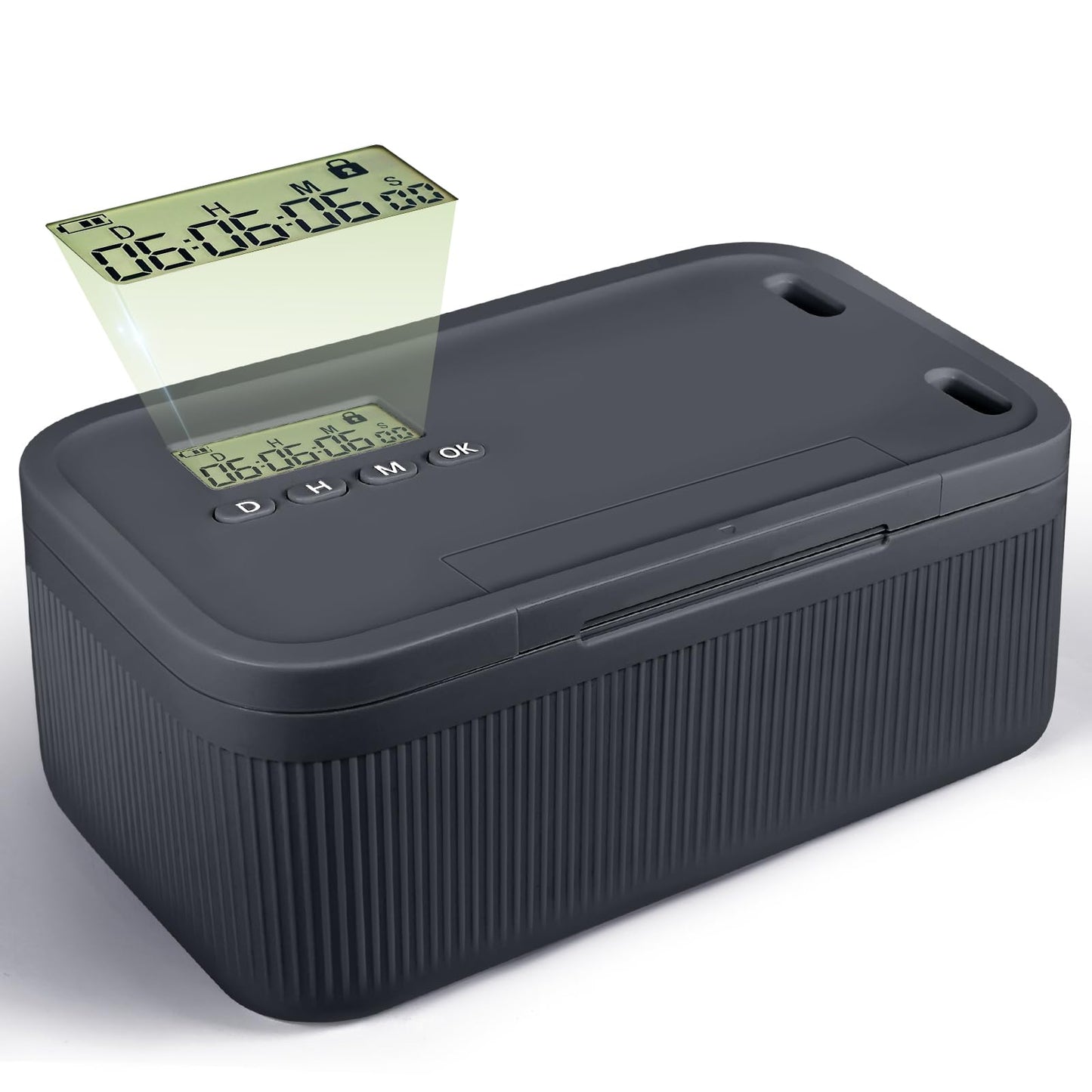 Timed Lock Box,Phone Lock Box with Timer Unplug from Phones Snacks Video Games & Cravings,2-in-1 Quick Lock or Timer Lock Mode - 30 Days Max,Productive & Focused Phone Jail Box for Safe