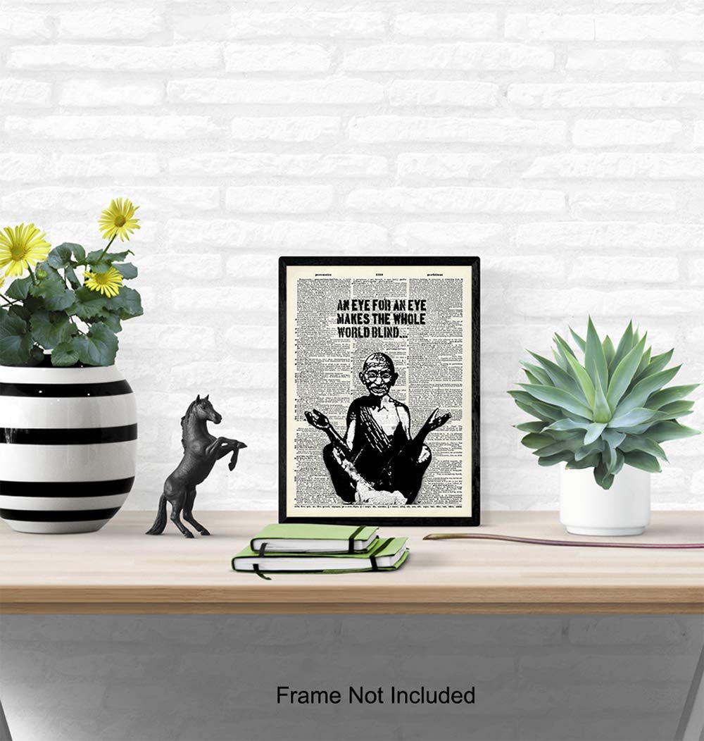 Graffiti Inspirational Quote - Urban Street Art, Wall Art Poster - Great Motivational Gift for Zen, Buddha, Buddhism, Yoga, Meditation Fans - Chic Home, Studio, Office Decorations - 8x10 Photo Print