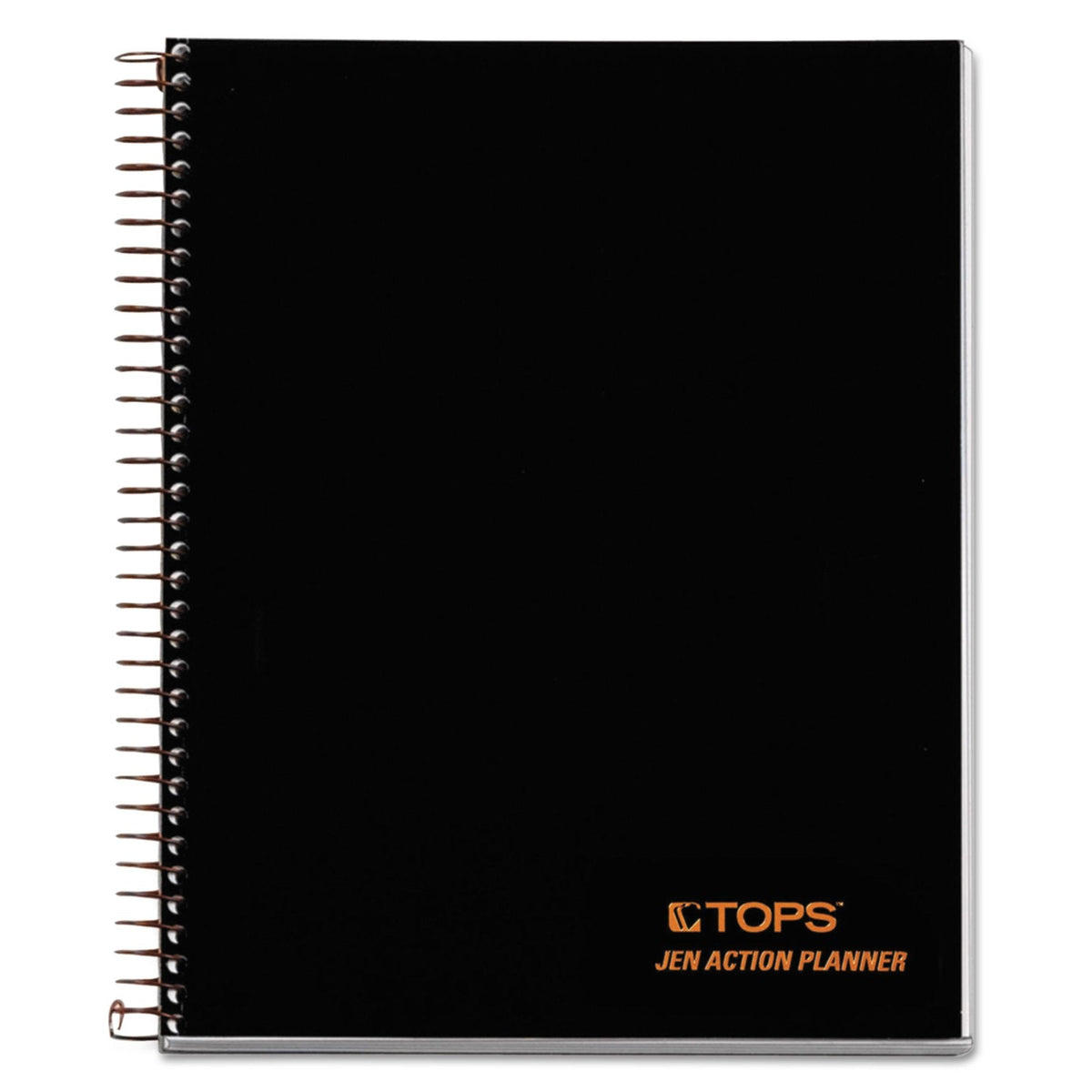 TOPS Products Aion Planner, Side Wirebound, 8-1/2"x6-3/4", 100 Sheets, Black (TOP63828),White