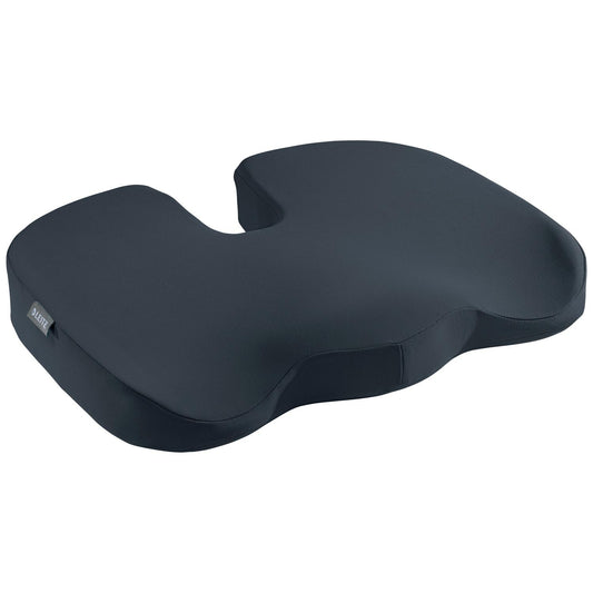 Leitz Ergo Orthopedic Seat Cushion for Office Home Car, Ergonomic, Washable Cover, Tailbone Pain Relief, Back Support, Proper Posture (52840089-NA)