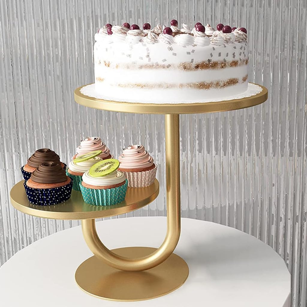 Iron Cake Display Rack Multi Tiers Pastries Holder Desert Presentation Tray for Home Gatherings and Restaurant Use