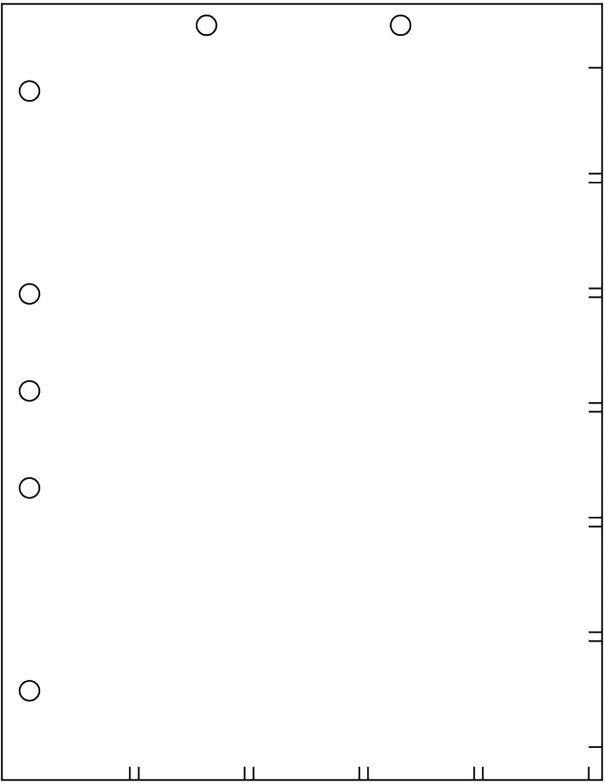 Tabbies Medical Healthcare Patient Chart Divider Sheets, 8-1/2"W x 11"H, White 110lb, 7-Hole Punched, 100 Sheets/Pack (52100)