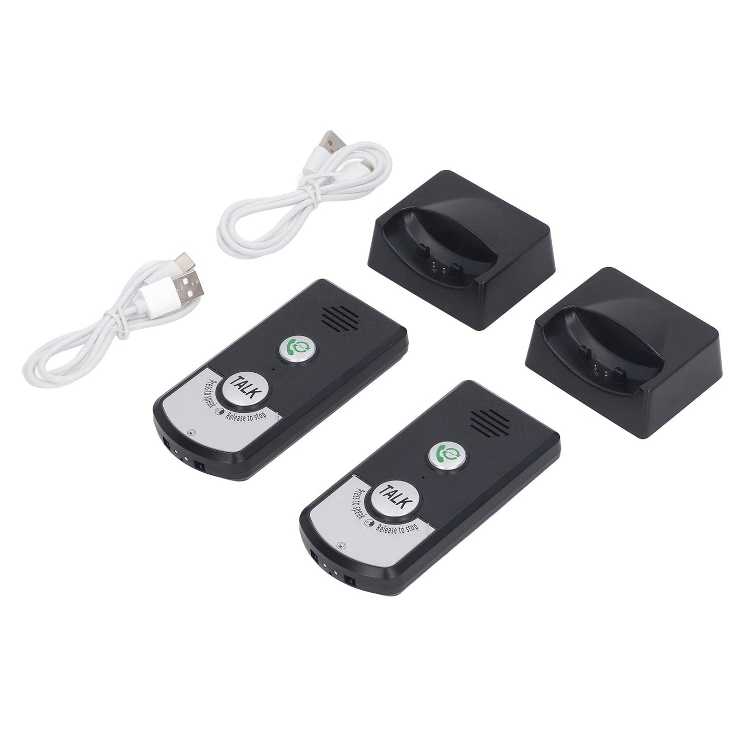 Wireless Intercom with HD Clarity, 1000ft Range, Rechargeable 1800mAh Battery, Easy Setup for Indoor Outdoor, Elderly & Kids Room Communication