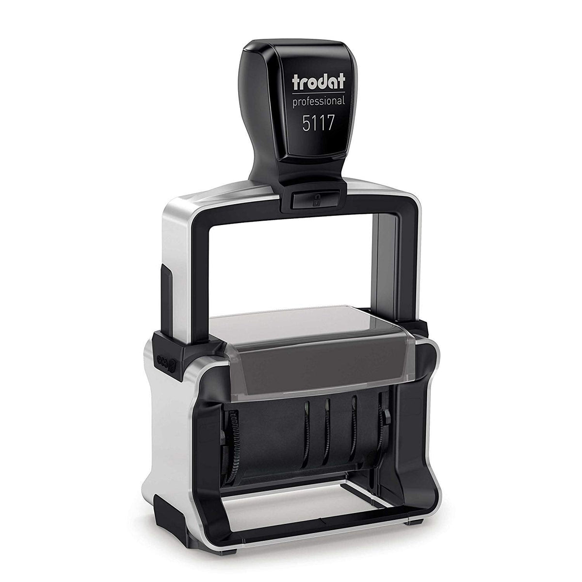 Trodat Professional 5117 12-Message Stamp, Dater, Self Inking, 2-1/4" x 3/8", Black