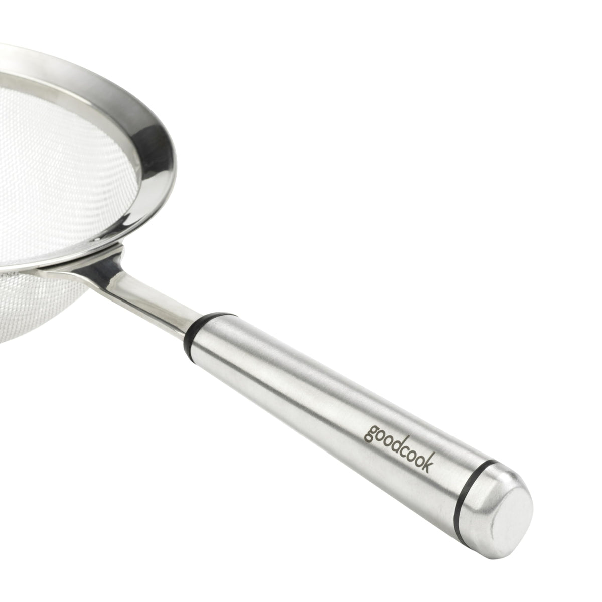 GoodCook Gourmet 6-inch Hand Strainer, Stainless Steel Diamond Shaped Ergonomic Handle with Hang Loop