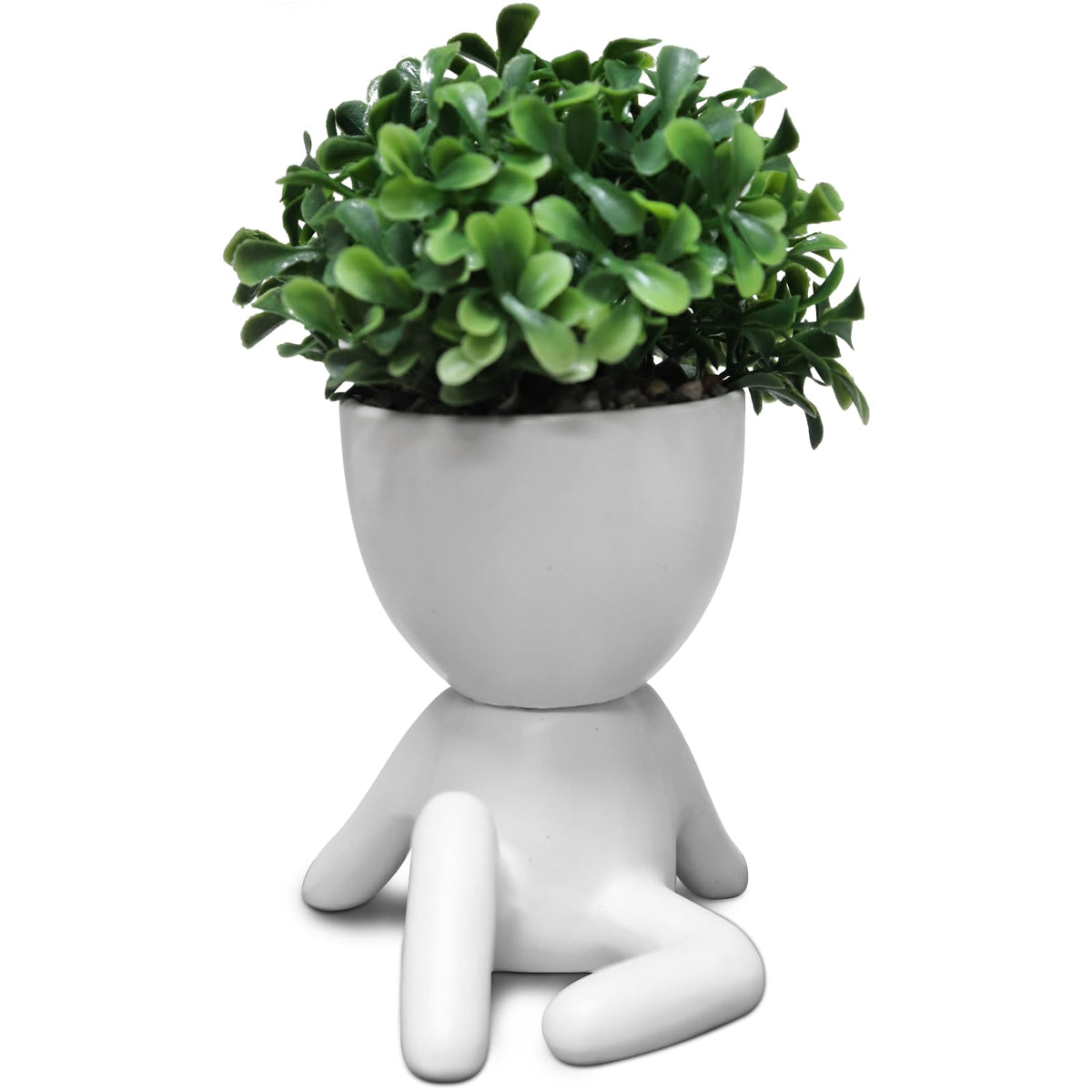 Zerzsy Desktop Plant for Women Office Decoration Fake Plant Succulents Artificial for Home Bathroom Living Room Office Decor Small Fake Plants Decor for Bedroom - Set of 1