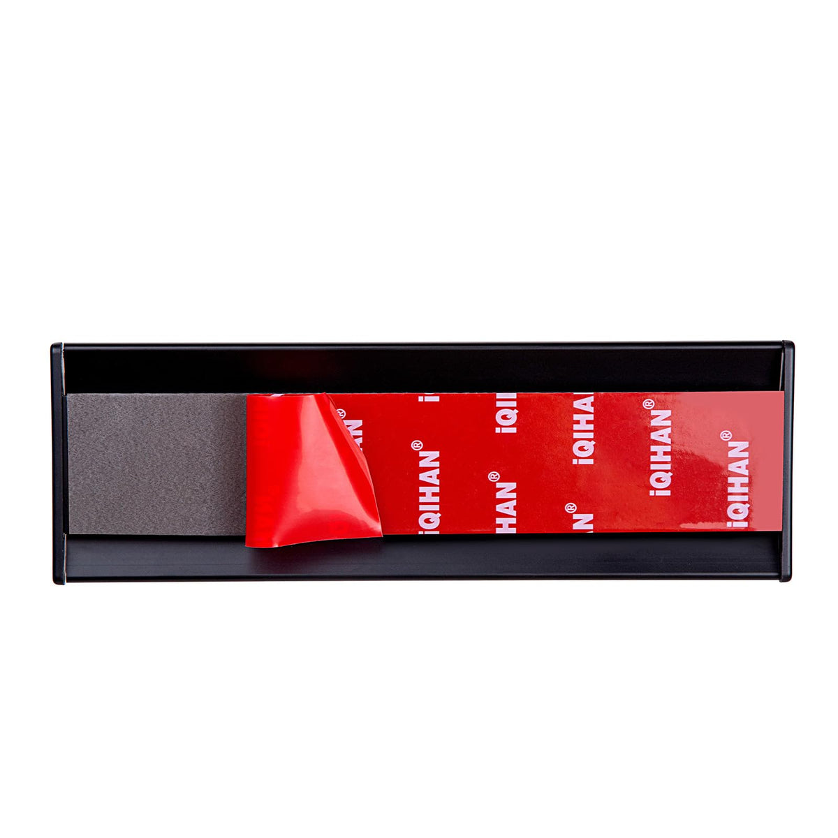 Set of 5 - Nameplate Holder for Wall Mount, 2.36'' x 8'' Curved Office Business Door Sign Holder-Black