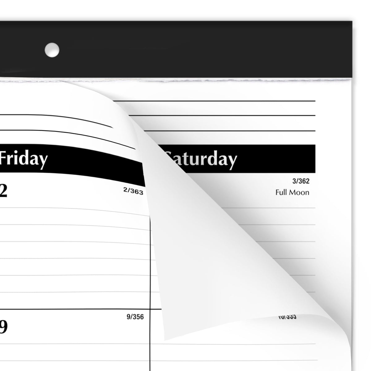 AT-A-GLANCE 2026 Desk Calendar, Desk Pad, Monthly, 21-3/4" x 17", Large, Ruled Blocks, 3 Pack (AZSK240026), White