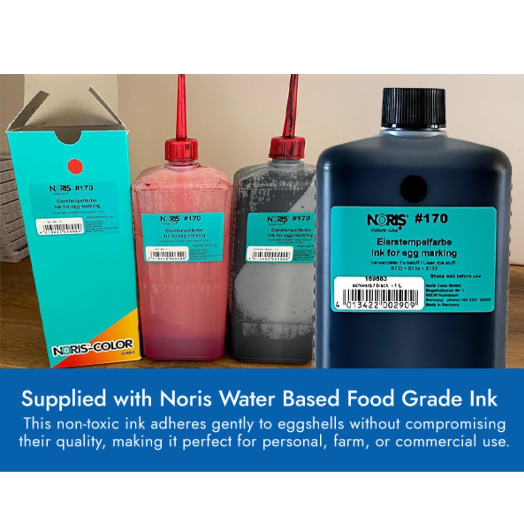 Handy Stamps Micro 1 Ink Pad - with Egg Safe Food Grade Stamp Ink Pad - Pre-Inked and Ready to Use Black Ink Pad Ideal for Marking Eggs | Quality Stamp Pad | 3x4 Inches