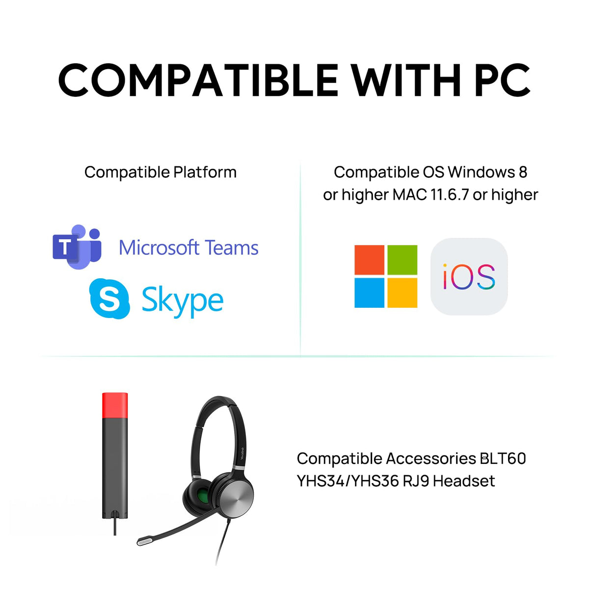 Yealink MP45 Microsoft Teams Certified USB Desk Phone | NOT SIP/VoIP Compatible | Plug & Play,Powered by Computer via USB-A/C | Dedicated Teams/Skype Device.