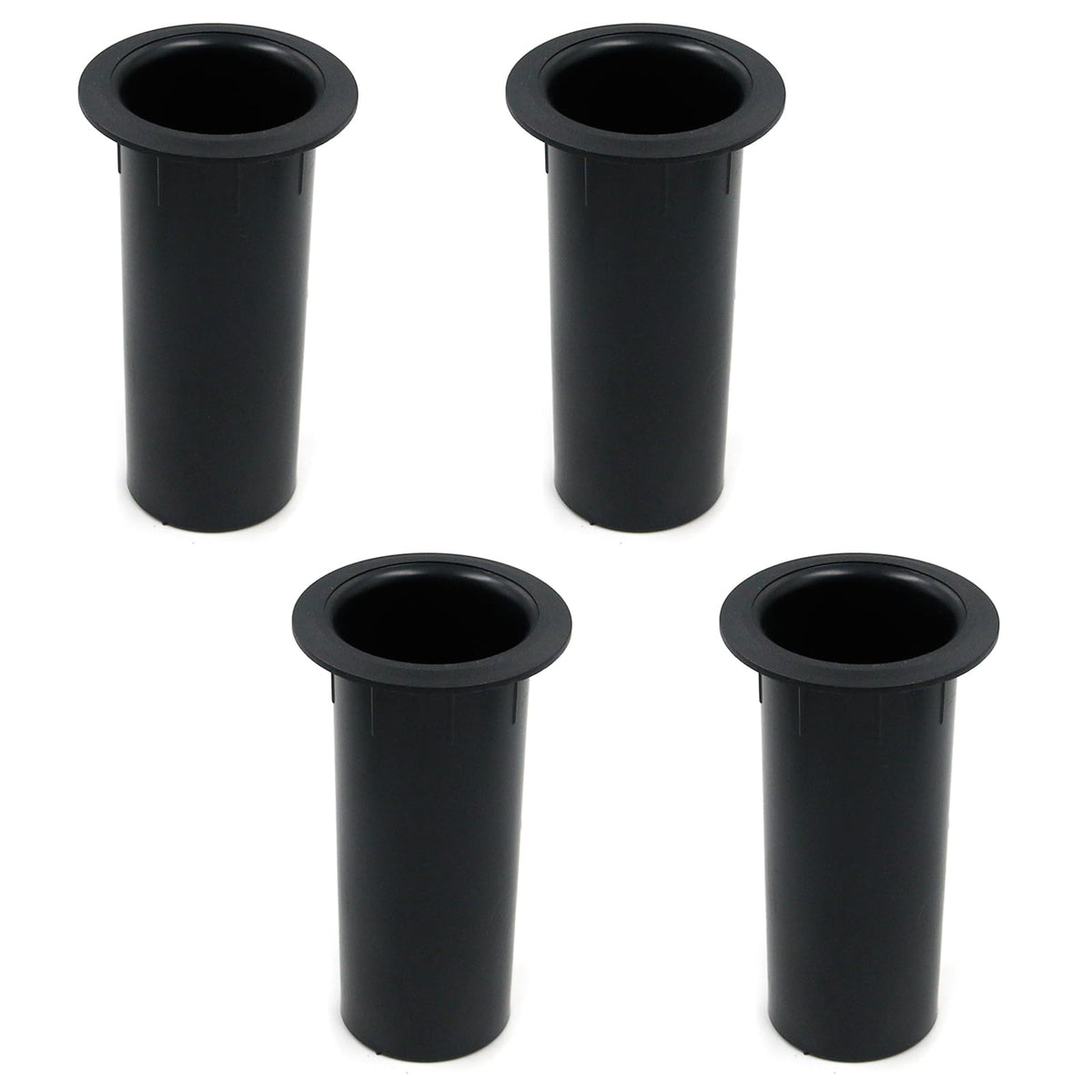 Geesatis 4 pcs Speaker Port Tubes 4.72" x 2" ABS Speaker Box Bass Air Port, Black