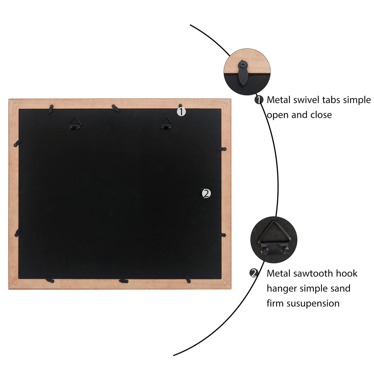 Hodeframe 15x18 Document Frame for 11x14 Diploma/Certificate/Picture, Black Gold & Burgundy Color Includes Double Mat and UV Protection Acrylic (Black Over Gold Double Mat, 1-Pack)