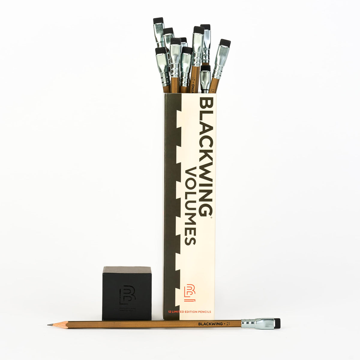 Blackwing Volume 21 - Set of 12 Pencils, Limited Edition, Woodworking Inspired, Square Barrel