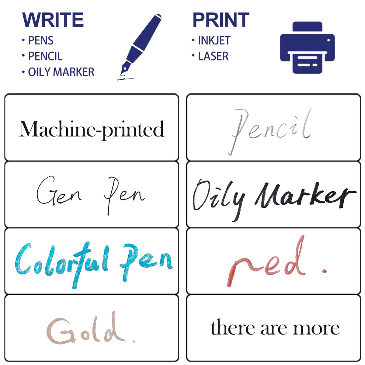 1" x 2-5/8" Address Labels 3000 Labels Sticker Paper for Laser/Ink Jet Printer mailing Labels 8.5"×11" White 30 per Sheet