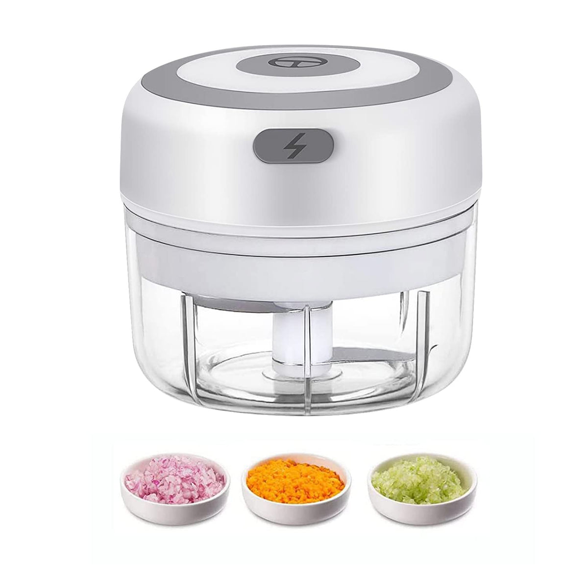 Electric Mini Garlic Chopper, 100ML Food Chopper Garlic Mincer USB, Portable Small Food Processor for Vegetables