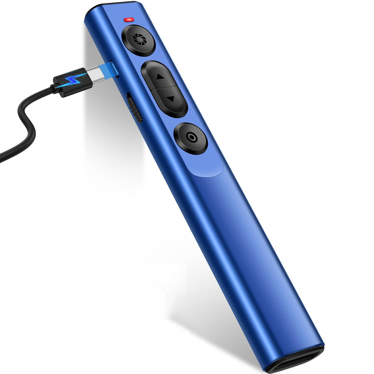 Rechargeable Wireless Presenter Remote for PPT, 2.4GHz Presentation Remote Slide Advancer Powerpoint Clicker for Mac/Computer/Laptop/Keynote