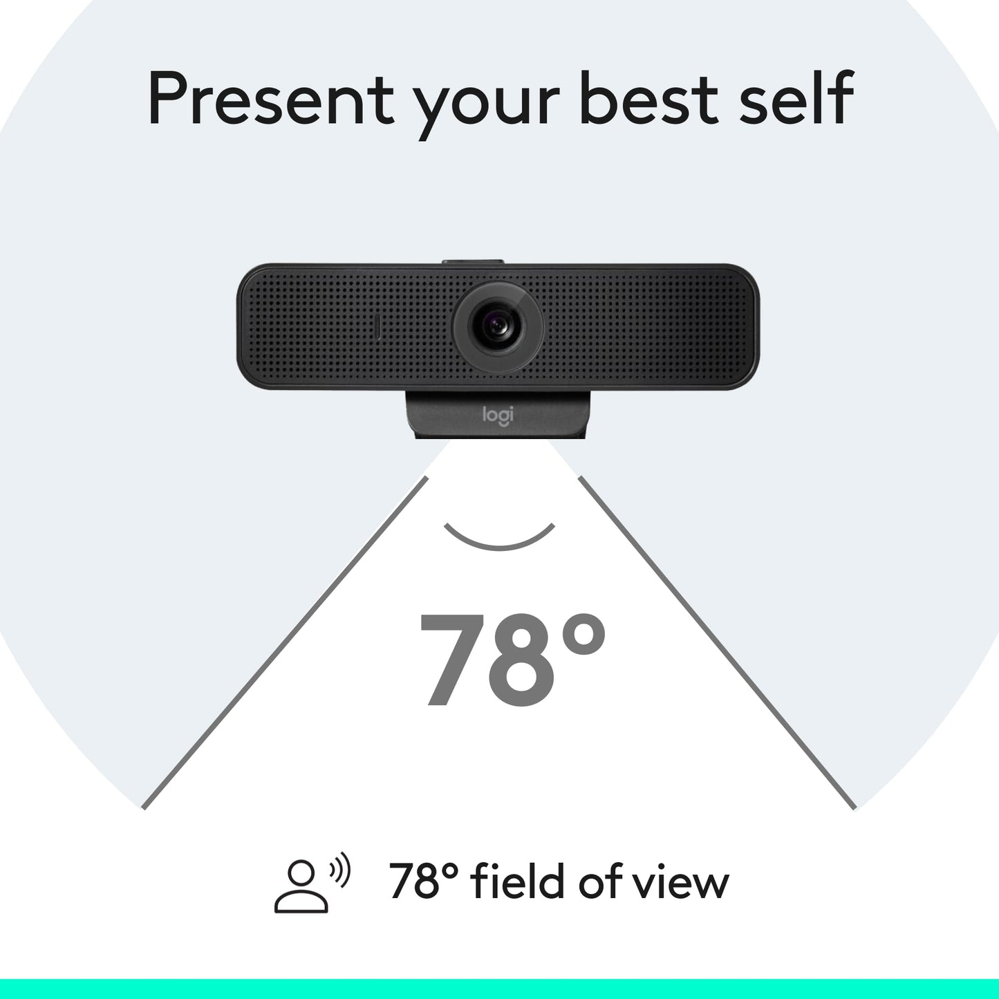 Logitech C925e Business Webcam, HD 1080p/30fps Video, Light Correction, Autofocus, Clear Audio, Privacy Shutter, Works with Microsoft Teams, Google Meet, Skype, WebEx, Cisco - Black